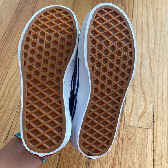 Light Blue Slip on Vans - Picture 2 of 5